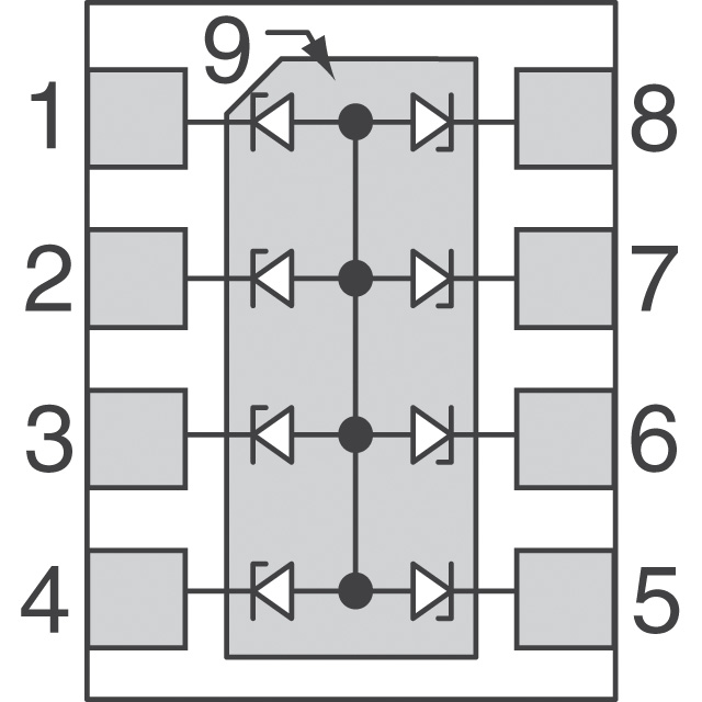 VESD05A8A-HNH-GS08 Vishay General Semiconductor - Diodes Division TVS - Diodes